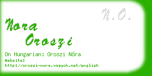 nora oroszi business card